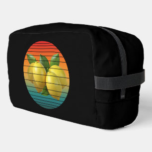 Vintage grape fruits food heathy vegan dopp kit