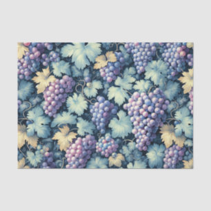 Vintage Grape Pattern Decoupage Tissue Paper