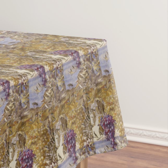 Vintage Grapes and Olives Henry Newman Tablecloth (In Situ)