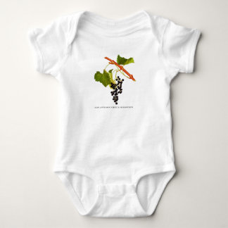 Vintage grapes baby bodysuit