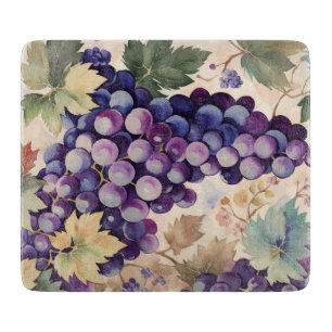 Vintage Grapes Cutting Board