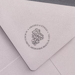 Vintage Grapes   Return Address Self-inking Stamp
