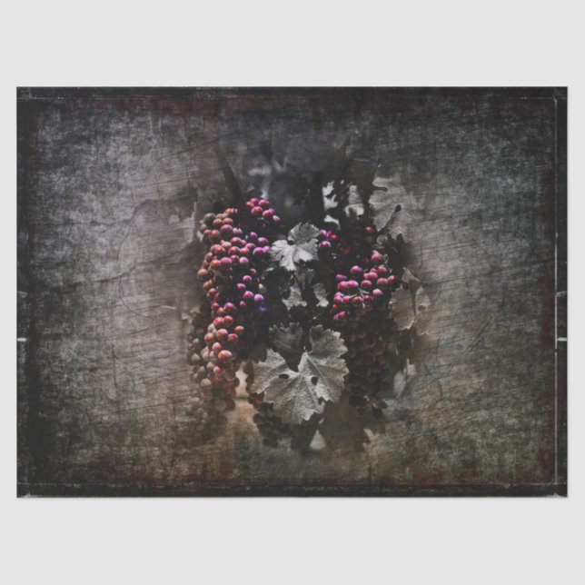 Vintage Grapes Tissue Paper (Front)
