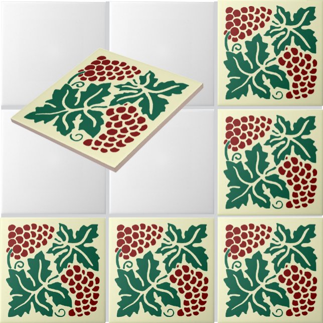 Vintage Grapevine Customisable Colours Tile (Creator Uploaded)
