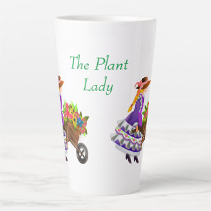 Vintage Graphic Floral Latte Mug