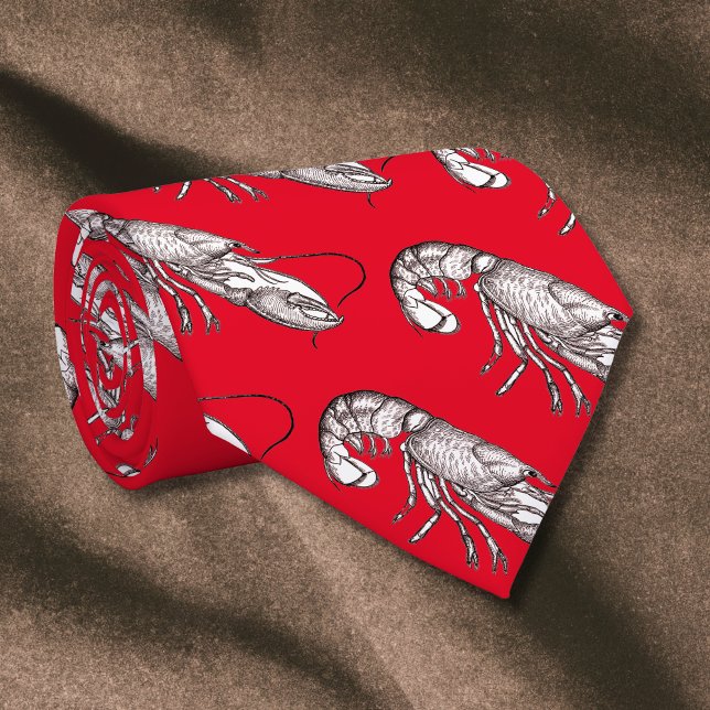 Vintage graphic lobster in red   tie (Creator Uploaded)