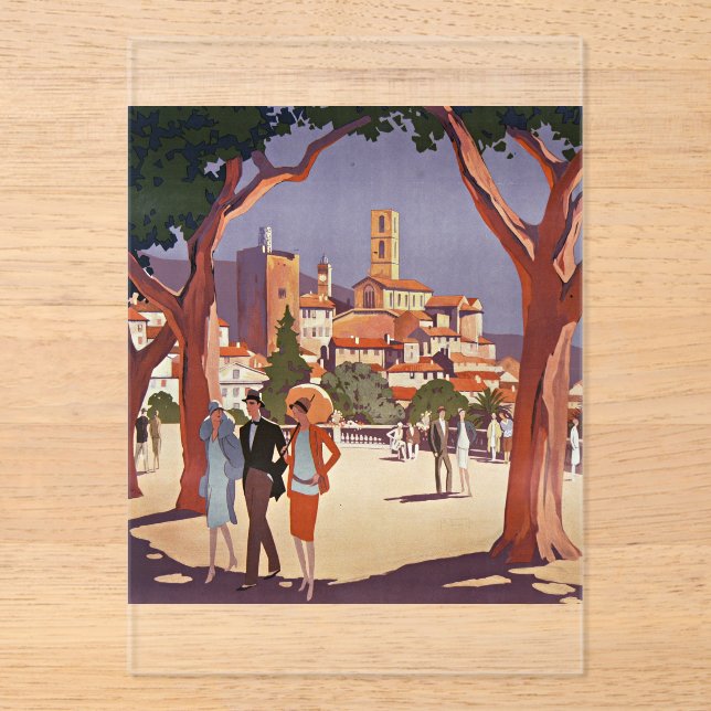 Vintage Grasse Summer Art Acrylic Invitations (Front)