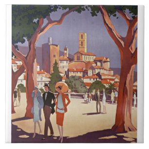 Vintage Grasse Summer Art Tile