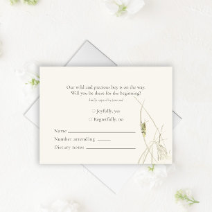 Vintage Grasshopper Botanical  Enclosure Card