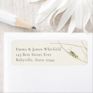 Vintage Grasshopper Return Address