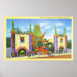 Vintage Grauman's Chinese Theatre Poster
