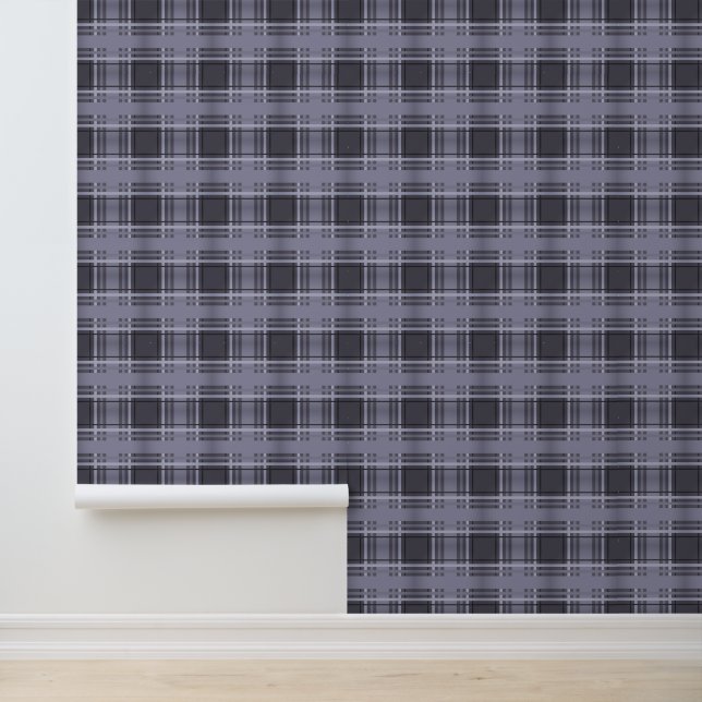 Vintage Grays Plaid Tartan Wallpaper (Application)