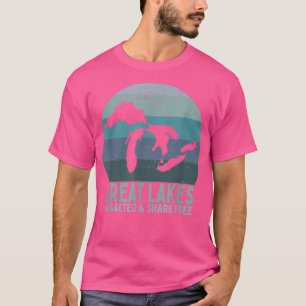Vintage Great Lakes Unsalted and Shark Free Lake L T-Shirt
