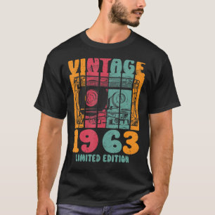Vintage Greatest Hits 1963 Retro Birthday T-Shirt