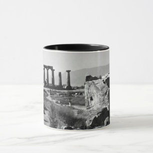 Vintage Greece Ancient Corinth Apollo temple Mug