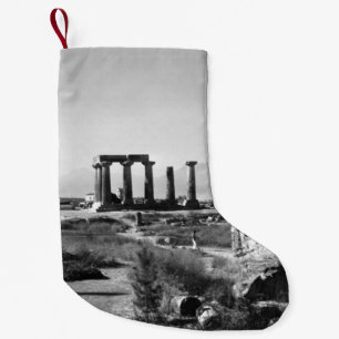 Vintage Greece Ancient Corinth Apollo temple Small Christmas Stocking