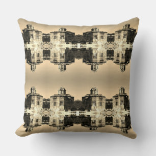 Vintage Greece Athens Church of the Holy Apostles Cushion