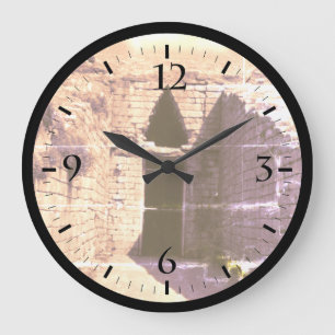 Vintage Greece Athens Mycenae royal stairs Watch Large Clock