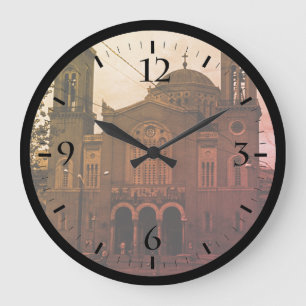 Vintage Greece Athens Panagia Gorgoepikoos Church Large Clock