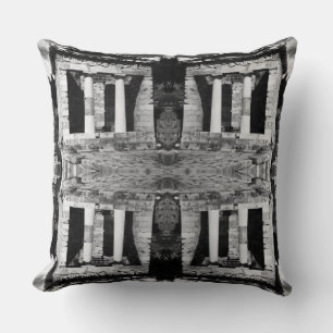 Vintage Greece Delphi Athenian Treasury Postcard Cushion