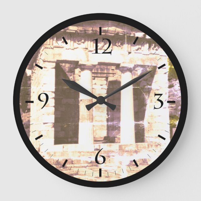 Vintage Greece Delphi Athenian Treasury Watch Large Clock (Front)