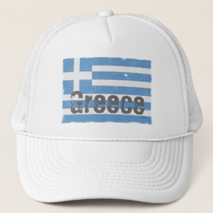 Vintage Greece Flag 2 Hat