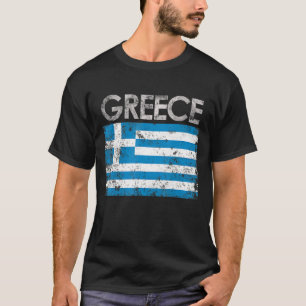 Vintage Greece Greek Flag Pride T-Shirt