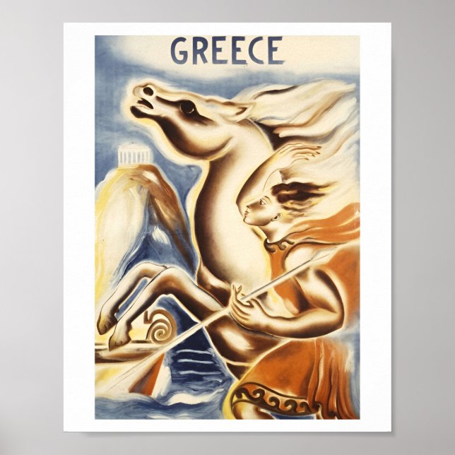 Vintage Greece Travel Classic Posters (Front)