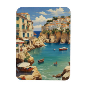 Vintage Greece Travel - Island of Corfu Magnet