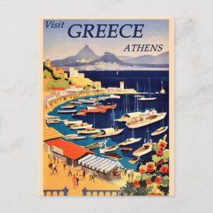 Vintage Greece Travel Postcard