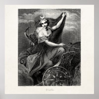 Vintage Greek Goddess Diana Artemis Roman Ancient