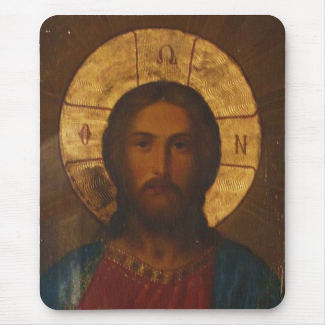 VINTAGE GREEK ORTHODOX ICON MOUSE PAD (Front)