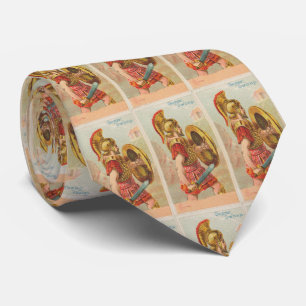 Vintage Greek Spartan Illustration (1887) Tie