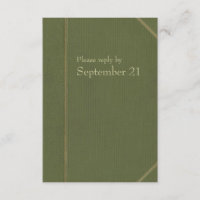 Vintage Green Book rsvp