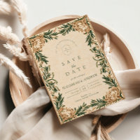 Vintage Green Botanical Wedding