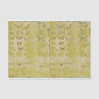 Vintage Green Butterfly Shabby Chic Decoupage Tissue Paper
