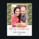 Vintage Green Christmas Tree Ornaments Photo Card<br><div class="desc">Vintage or Classic Christmas Tree Bulb Ornaments on Green Background Photo Postcard. This Rustic Christmas Tree Ornaments photo card is perfect for a Family Christmas Card. You can update and personalise your name on and year on the front of the card and your address, holiday message and name on the...</div>