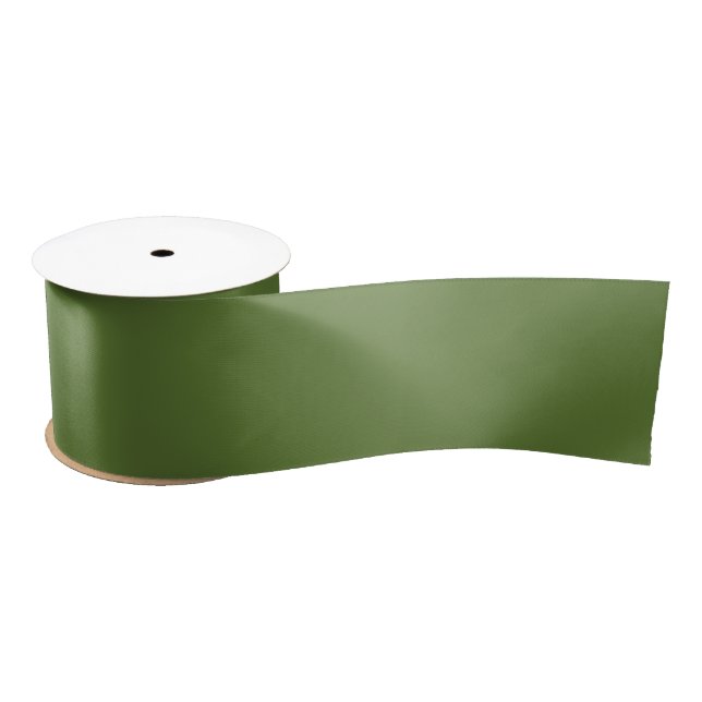 Vintage Green Classic Retro Christmas Satin Ribbon (Spool)