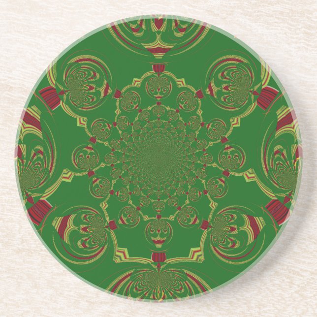 Vintage Green Coaster (Front)