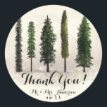 Vintage Green Forest Trees Rustic Woodsy Wedding<br><div class="desc">Customise with or without text.</div>