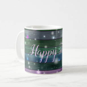 Vintage Green Happy Time Coffee Mug