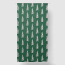 Vintage green minimalistic spruce merry christmas
