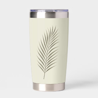 Vintage Green Palm Frond Insulated Tumbler
