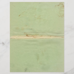 Vintage Green Paper Letterhead