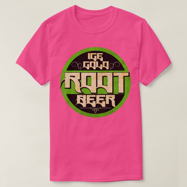 Vintage Green Root Beer T-Shirt (Design Front)