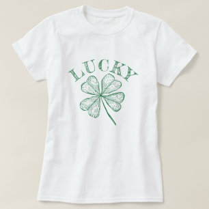Vintage Green Shamrock St Patrick's Day T-Shirt
