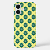 Vintage Green Southern France Flower Pattern