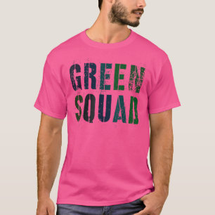 Vintage Green Squad War Game Winners Wear Team Col T-Shirt