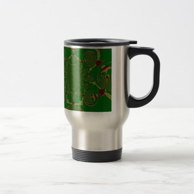 Vintage Green Travel Mug (Right)
