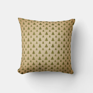 Vintage Green Tree Home Decor Cushion